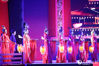 第二届汉文化论坛文艺演出暨2023中国（徐州）汉文化旅游节开幕式现场。人民网 范尧摄