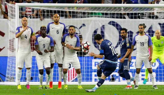 阿根廷4-0美国进决赛 梅西55球创纪录